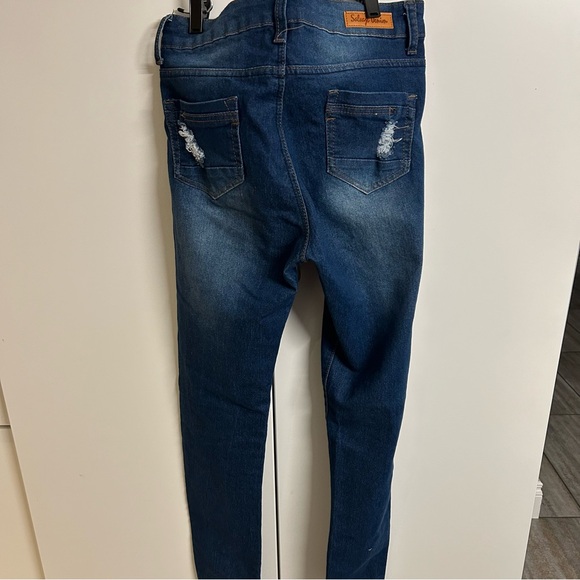 Salvaje stretchy skinny denim jeans, size 7 - Picture 3 of 9